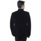 Hangup Solid Single Breasted Formal Men's Blazer  (Black)