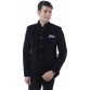 Hangup Solid Single Breasted Formal Men's Blazer  (Black)