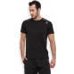 REEBOK Solid Men's Round Neck Black T-Shirt