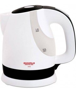 Maharaja Whiteline VIVA EK-105 Electric Kettle  (1 L, White/Black)