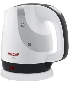 Maharaja Whiteline VIVA EK-105 Electric Kettle  (1 L, White/Black)