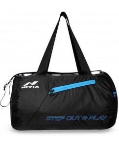 Nivia Deflate Round -01 Gym::Fitness  (Black, Kit Bag)