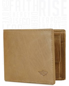 Metronaut Men Tan Genuine Leather Wallet  (3 Card Slots)