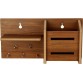 7CR 5050 Wooden Wall Shelf  (Number of Shelves - 1, Brown)