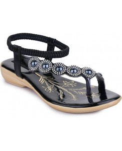 Moonwalk Women Black Flats