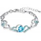 Oviya Alloy Crystal Rhodium Bracelet