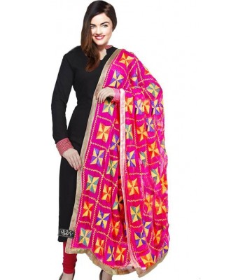 Weavers Villa Faux Chiffon Embroidered Women's Dupatta