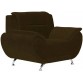 GIOTEAK Fabric 3 + 1 + 1 BROWN Sofa Set