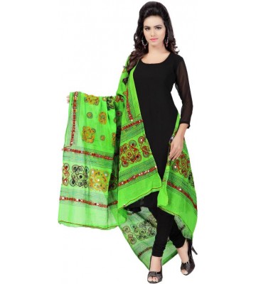 Banjara India Cotton Embroidered Women's Dupatta