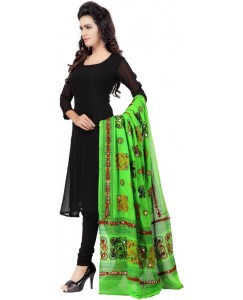 Banjara India Cotton Embroidered Women's Dupatta