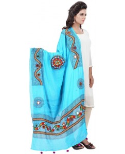 Banjara India Cotton Embroidered Women's Dupatta