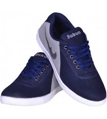 Sukun Canvas Shoes, Casuals, Dancing Shoes, Sneakers, Party Wear For Men  (Blue, Grey)