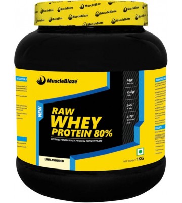 MuscleBlaze Raw Whey Protein  (1 kg, Unflavored)