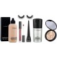 Professional kit of MAC FACE & BODY foundation,HUDA Cheer leader lip gloss,liquidlast liner,Brume fixante & anathesia riviera illuminator & eyelashes  (Set of 6)