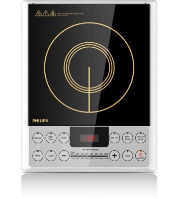 Philips HD 4929/01 Induction Cooktop  (Silver, Black, Jog Dial)