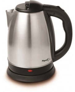 Pigeon Shiny Electric Kettle  (1.5 L, Silver, Black)