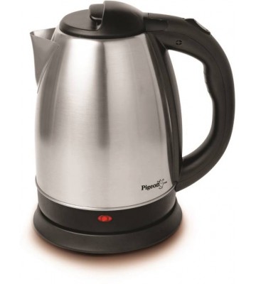 Pigeon Shiny Electric Kettle  (1.5 L, Silver, Black)