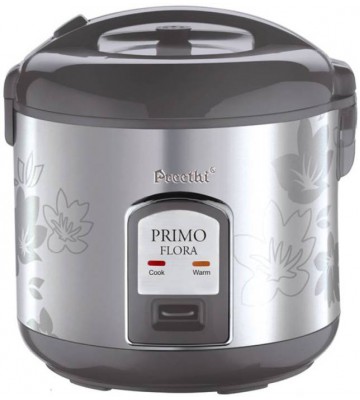 Preethi RC 311 P18 Electric Rice Cooker with Steaming Feature  (1.8 L, Steel & Black)