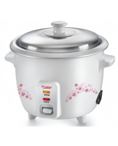 Prestige Delight PRWO Electric Rice Cooker with Steaming Feature  (1.5 L, White)