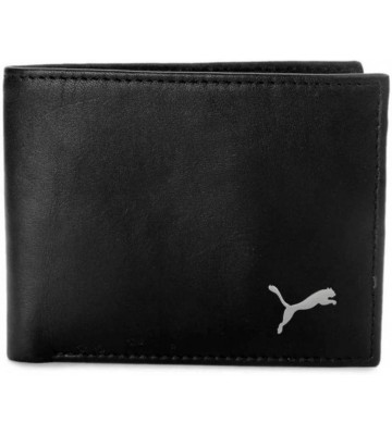 MK Boys Black Genuine Leather Wallet  (3 Card Slots)