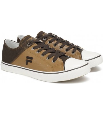 Fila RESCUE Canvas Shoes For Men  (Brown)