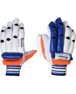 Prokyde Aligator Batting Gloves (M, White, Blue)