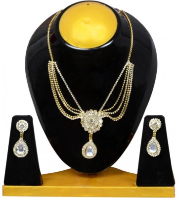 VIVAAN Alloy Jewel Set  (Silver)