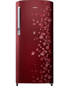 Samsung 192 L Direct Cool Single Door 3 Star Refrigerator  (Sangneri Red, RR19M1723RY/HL)