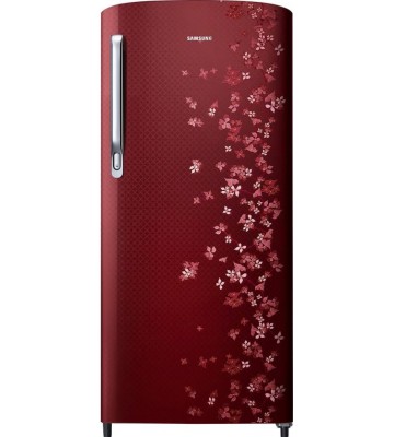 Samsung 192 L Direct Cool Single Door 3 Star Refrigerator  (Sangneri Red, RR19M1723RY/HL)