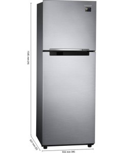 Samsung 253 L Frost Free Double Door 2 Star Refrigerator  (Elegant Inox, RT28M3022S8-HL/ RT28M3022S8-NL)