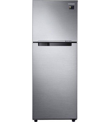 Samsung 321 L Frost Free Double Door 3 Star Refrigerator  (Elegant Inox (Light DOI), RT34M3043S8/HL)