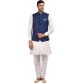 Favoroski Men's Kurta, Waistcoat and Pyjama Set