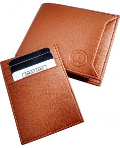 TnW Men Tan Artificial Leather Wallet  (7 Card Slots)