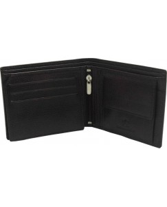 Hidelink Men Black Genuine Leather Wallet  (5 Card Slots)