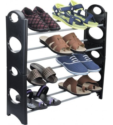 Bestway Plastic, Steel Collapsible Shoe Stand  (4 Shelves)