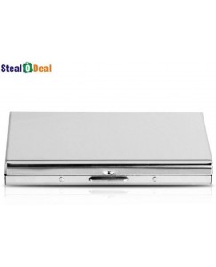 Stealodeal Metal Waterproof Business Atm 6 Card Holder  (Set of 2, Silver)