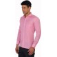 Sliver Tag Men's Checkered Casual Pink Shirt