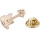 Shining Jewel Stylish Mens Blazers Tuxedo Guitar Lapel-pin Brooch Badge Brooch  (Gold)