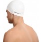 Speedo Unisex-Adult Plain Flat Silicone Swimming Cap  (White, Pack of 1)