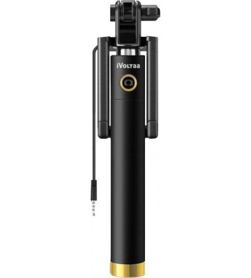 iVoltaa Cable Selfie Stick  (Black)