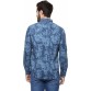 SF Jeans by Pantaloons Men's Printed Casual Dark Blue Shirt