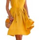 Stylistico Party Sleeveless Self Design Women Yellow Top