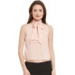 Popnetic Casual Sleeveless Solid Women Pink Top