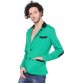 LUCfashion Self Design Single Breasted Casual Men's Blazer  (Green, Black)