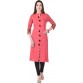 Vaachi Festive & Party Embroidered Women's Kurti  (Pink)