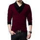 Seven Rocks Solid Men V-neck Red T-Shirt