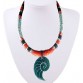 Collana Coloured Bead And Shell Pendent Necklace Shell Necklace