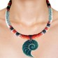 Collana Coloured Bead And Shell Pendent Necklace Shell Necklace